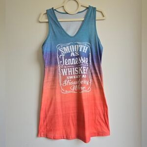 Tennessee Whiskey Ombre Tank Dress Size S